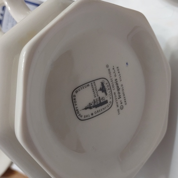 Reproduction of the Henry Ford Museum collection by Iroquois China the bowl and - Picture 7 of 10